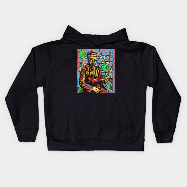 The Glass Fiddler Kids Hoodie by DeaglanStudio